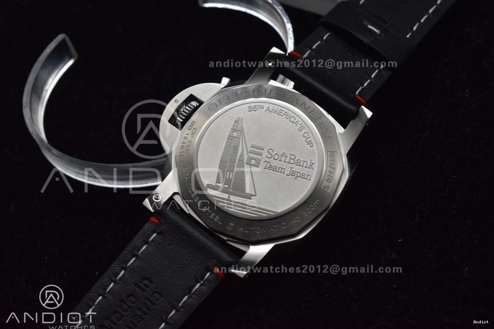 PAM732 Best Leather Green Brown  Dial Dark Edition P9010 1:1 on TTF Strap 0317